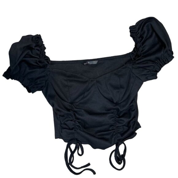 (6 for $25)Shein Puff Sleeve Ruched Off the Shoulder Blouse size‎ XS - Picture 5 of 6